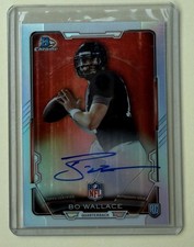 2015 BOWMAN CHROME ROOKIE AUTO BO WALLACE CHIEFS