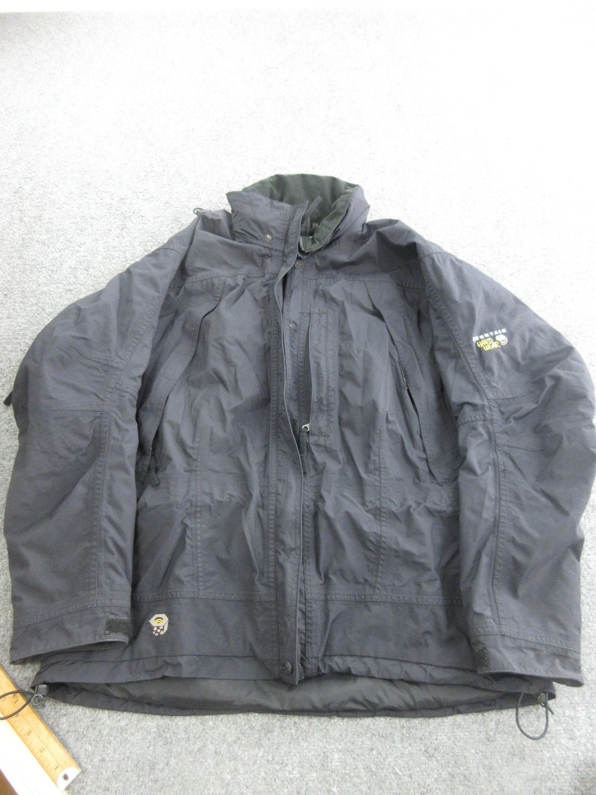 Mountain Hardwear Jacket Womens 14 Black Hooded Insulated Ski Full Zip Winter