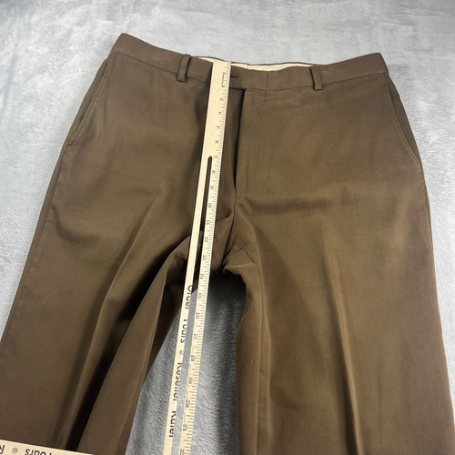 Burberrys Pleated Dress Pants Brown Slacks Men’s 36x30 Cuffed - Picture 5 of 10
