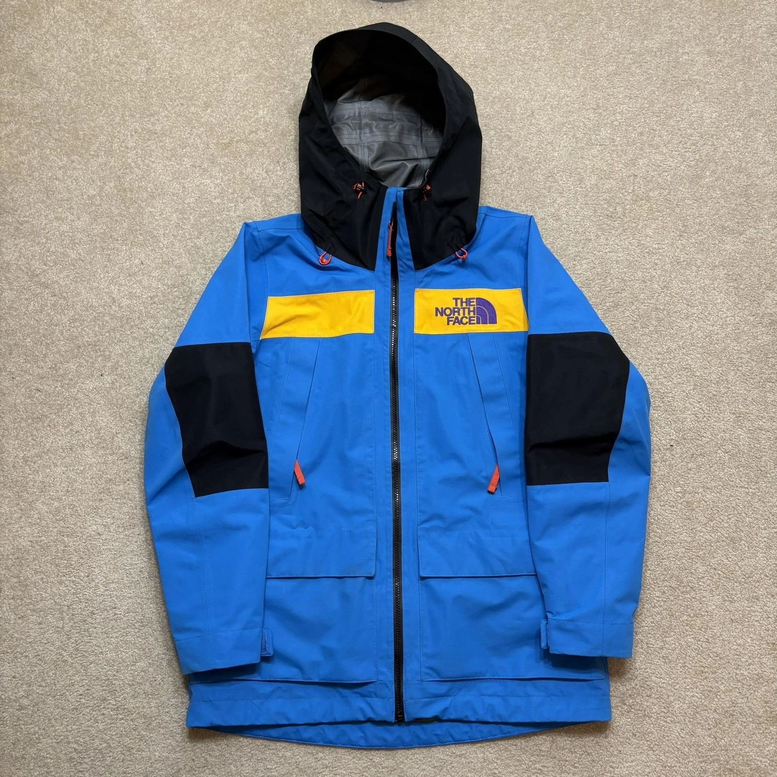 The North Face Team Kit Jacket Womens Large Blue Dryvent Hooded Ski Snow Gorp