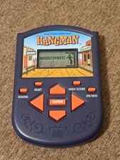 VINTAGE 1995 HANGMAN HANDHELD ELECTRONIC SPELLING GAME, WORKING MILTON BRADLEY
