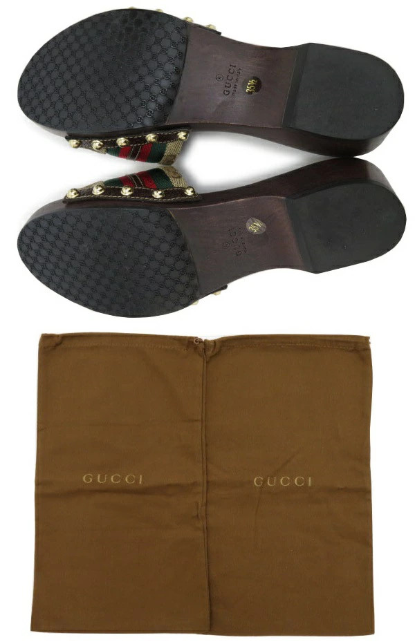 GUCCI Horsebit Sandals GG Campus #35 1/2 thumbnail 5