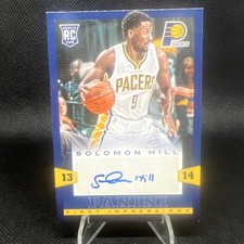 2013-14 Panini First Impressions Autograph Rookie Insert #14 Solomon Hill Pacers