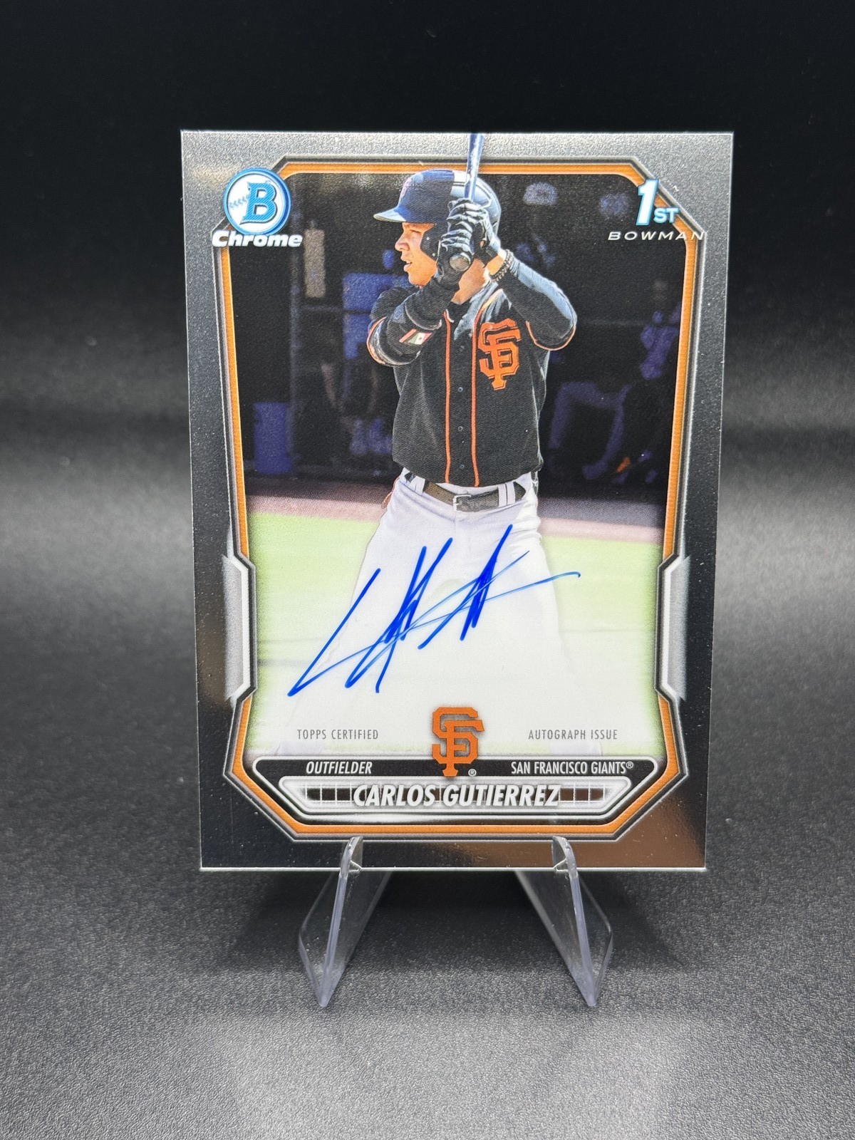 CARLOS GUTIERREZ 2026 Bowman Chrome Prospect Autographs #CPA-CGU Giants