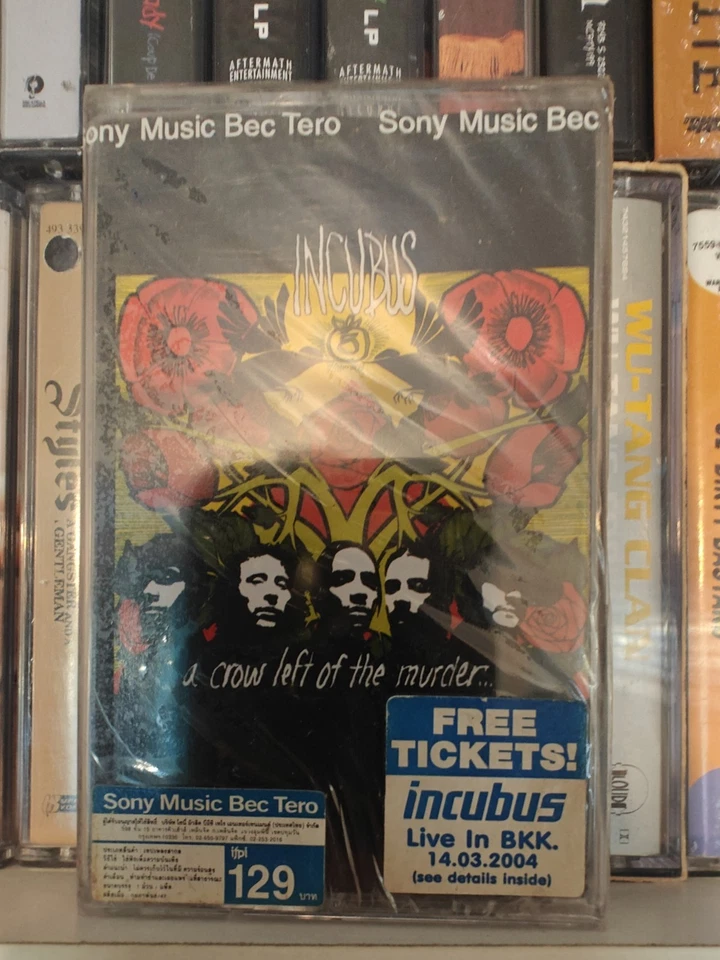 Incubus A Crow Left Of The Murder ** Inc Incubus patch FACTORY SEALED cassette  Foto 3 de 4