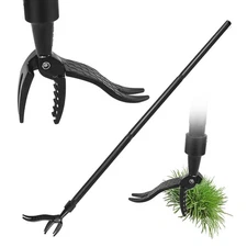 Weed Puller Tool, Gardening Stand Up Weeding Tool with 39" Stainless Steel... 