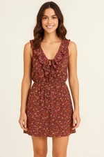 NWT Women’s ANTHROPOLOGIE Love… Ady Red Floral Mini Dress Size Small