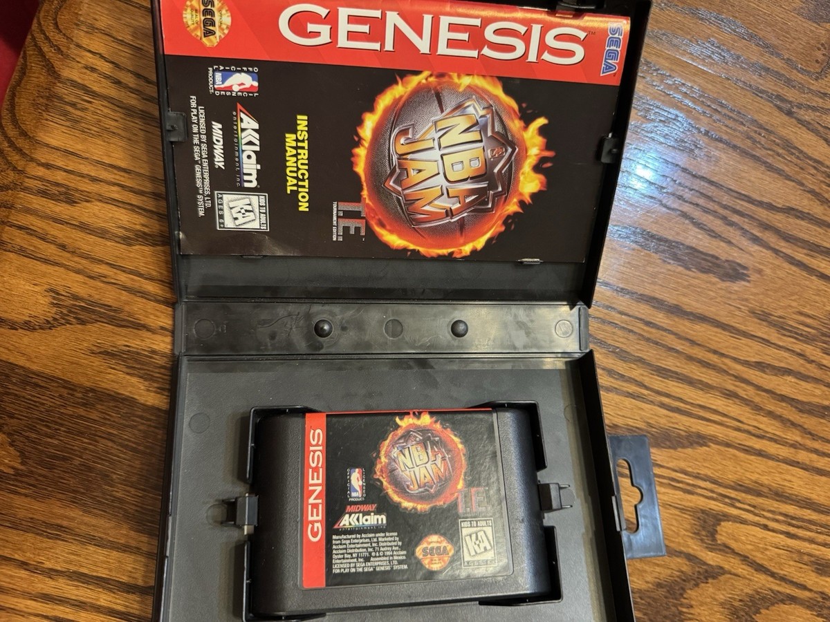 Sega Genesis NBA Jam T.E. Tournament Edition Complete In Box