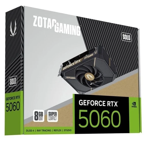 Zotac GeForce RTX 5060 SOLO 8GB GDDR7 DLSS4 1*HDMI/3*DisplayPort PCi Ex 5.0 16x