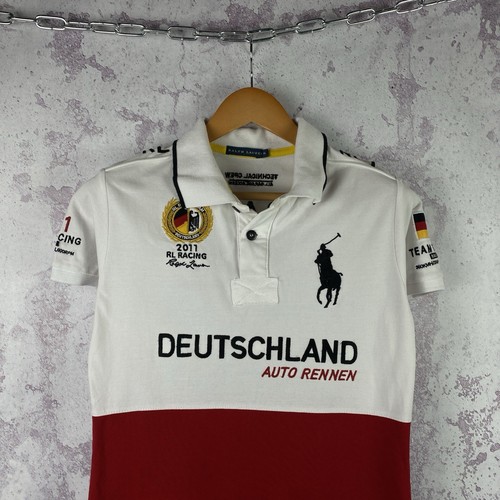 Vintage Polo Ralph Lauren Polo Shirt Women’s Racing Team DEUTSCHLAND 2011 RL - Picture 3 of 9