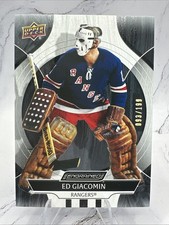 2024-25 Upper Deck Engrained Icons ED GIACOMIN #76 Ebony /199 NY Rangers