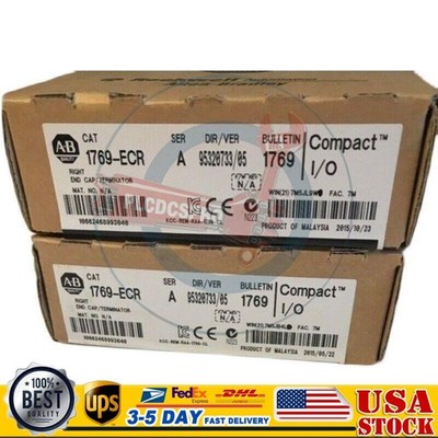 1 PCS New Sealed AB 1769-ECR /A CompactLogix Right End Cap 1769ECR In US Stock