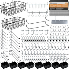 INCLY 238PCS Pegboard Accessories Organizer Kit, Peg Board Hooks Assortment with