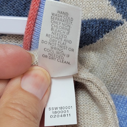 J Jill Intarsia Open Front Cardigan Womens M Southwestern Western Knit Colorful - Picture 12 of 18