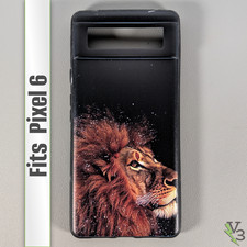 Case for Pixel 6 - Lion Black Night Sky  Slim Flexible Fitted TPU Cover  USED