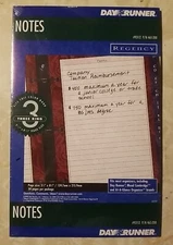 1999 Day Runner Planner Refill Regency Notes 5.5"x8.5", 3 Ring  93112
