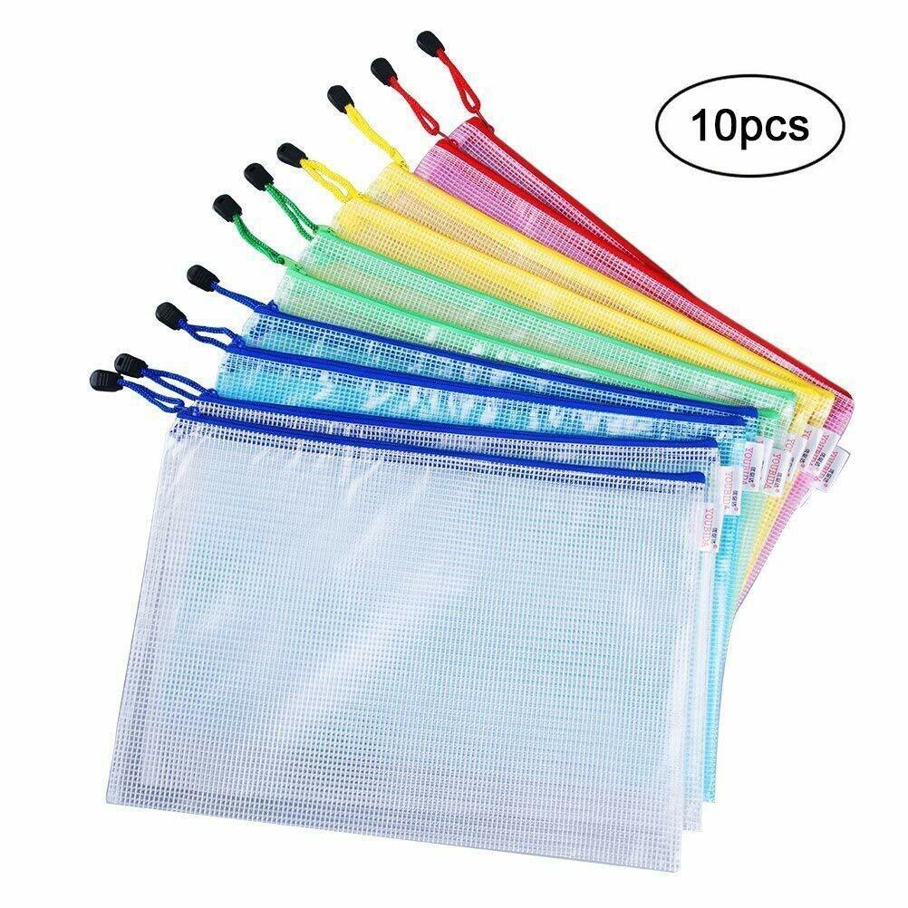 Vicloon Borse di File, Sacchetto di Zip Impermeabile Mesh Sacchetto del (k2C)