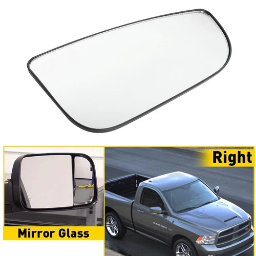 For Tow Mirror Lower Glass RAM 2009-2022 1500 2500 3500 4500 5500 Passenger Side