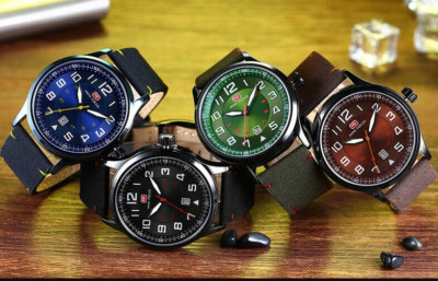 MINIFOCUS Herren Quarzuhren Top Marke Luxus Leder Uhr Datum Herren 