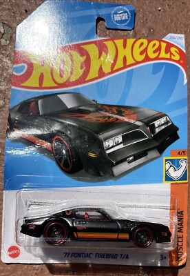 Hot Wheels '77 Pontiac Firebird T/A Mainline Black New Free