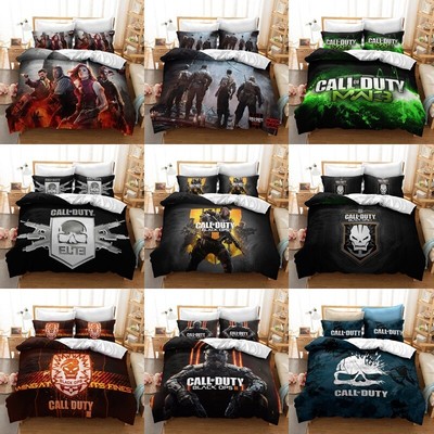 Skull Call Of Duty Bedding Set Superhero Duvet Cover Pillowcase Gs