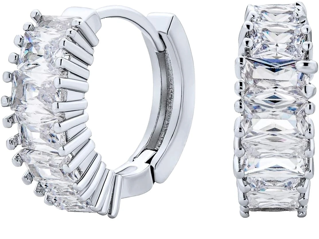 Cubic Zirconia Rhodium Plated Cubic Zirconia Fashion Earrings