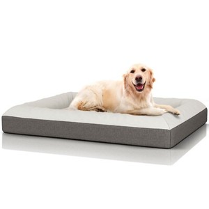 grey waterproof dog bed