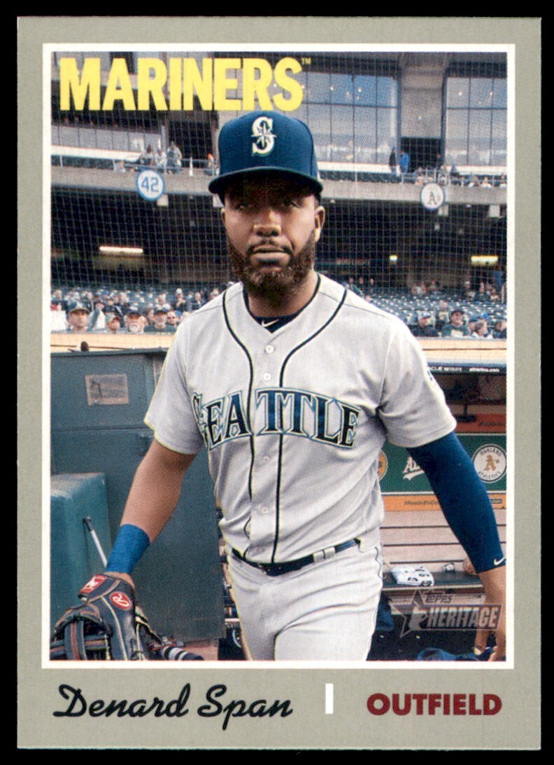 2019 Topps Heritage #339 Denard Span