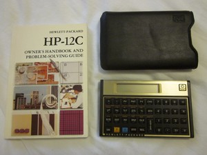 hewlett packard hp 12c manual Vintage 80's hewlett packard hp-12c financial calculator + case.