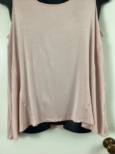 Dressbarn Plus Active Ärmelloses Tanktop Viskose Stretch PINK Relaxed Neu ohne Etikett Neu - Bild 5 von 12