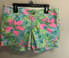 Lilly Pulitzer The Callahan Shorts Multi Coconut Jungle Sz 0