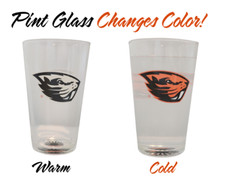 Color Changing! Oregon State University Beavers Heat Sensitive Pint Glass