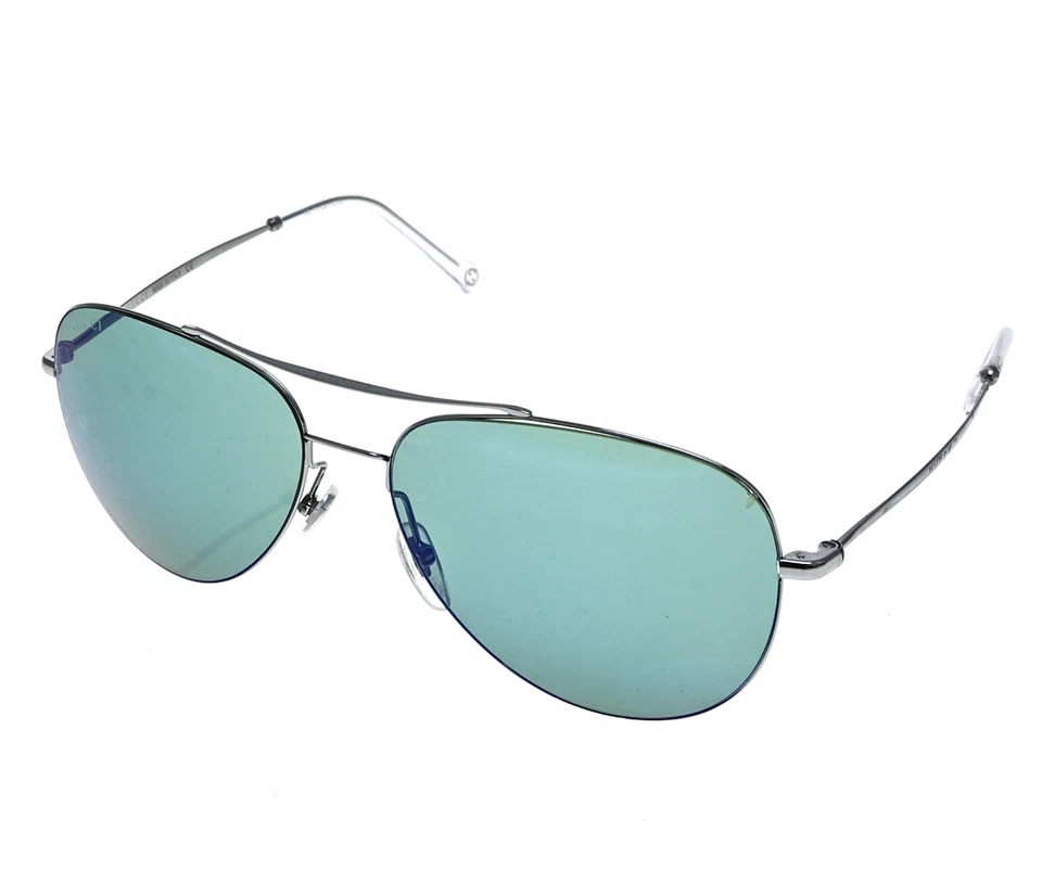 GUCCI 男女通用 59 毫米飞行员太阳镜银色/蓝色 R1536 — 第 2/4 张图片