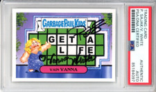 2016 TOPPS GPK GARBAGE PAIL KIDS GAME SHOW VANNA WHITE PAT SAJAK SIGNED PSA DNA