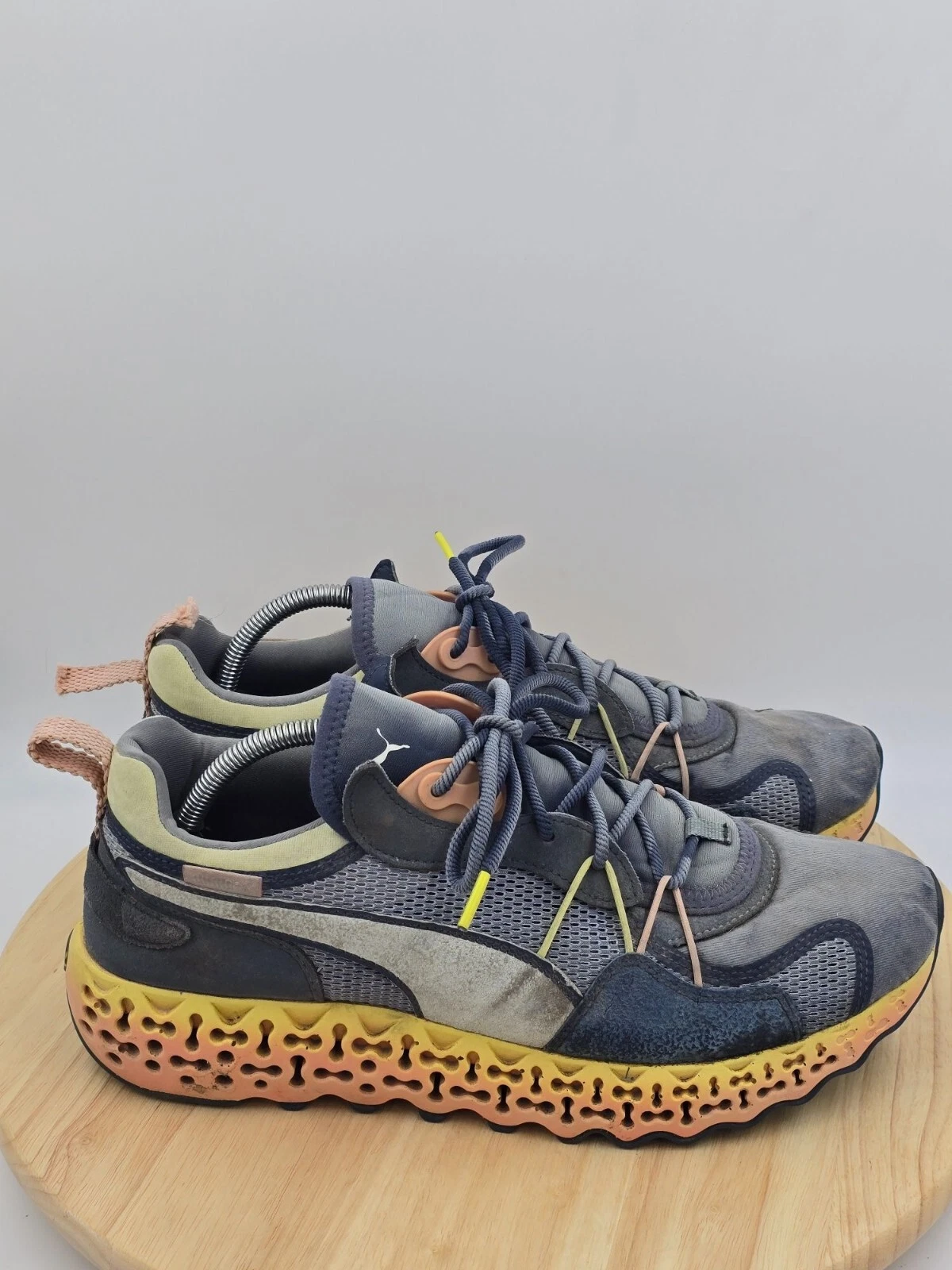 Scarpa da corsa PUMA Calibrate restaurata Xetic blu arancione giallo uomo TG 11 5