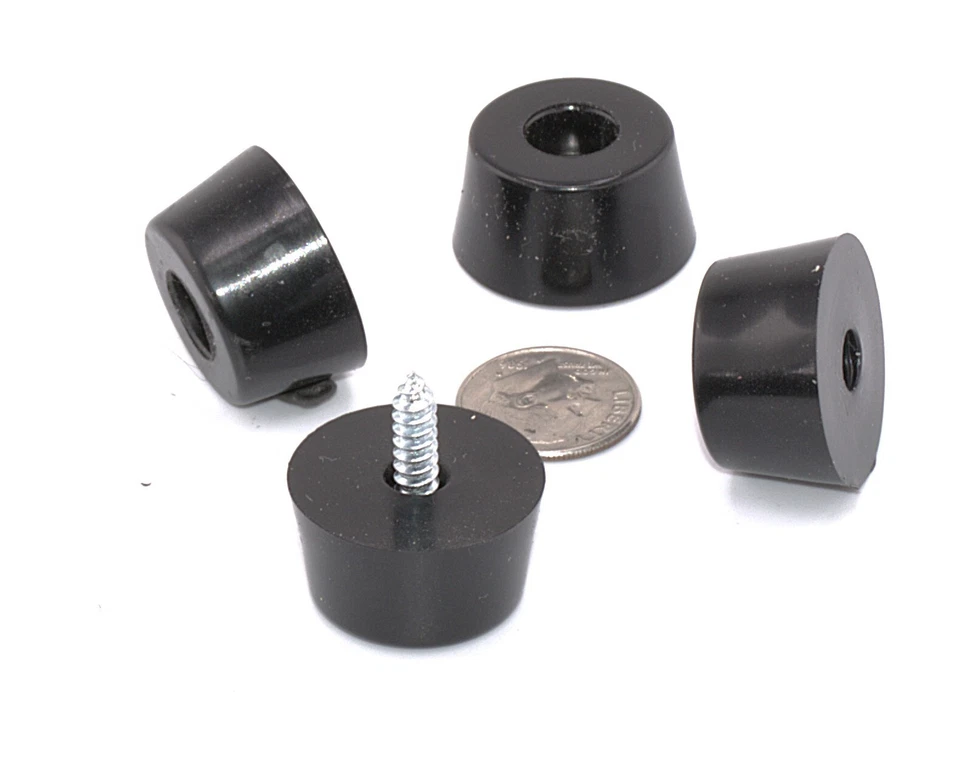 25mm Rubber Feet - Marshall Amplifier Cabinets, Guitar Amp, Plus Mounting Screws - Image 4 of 4