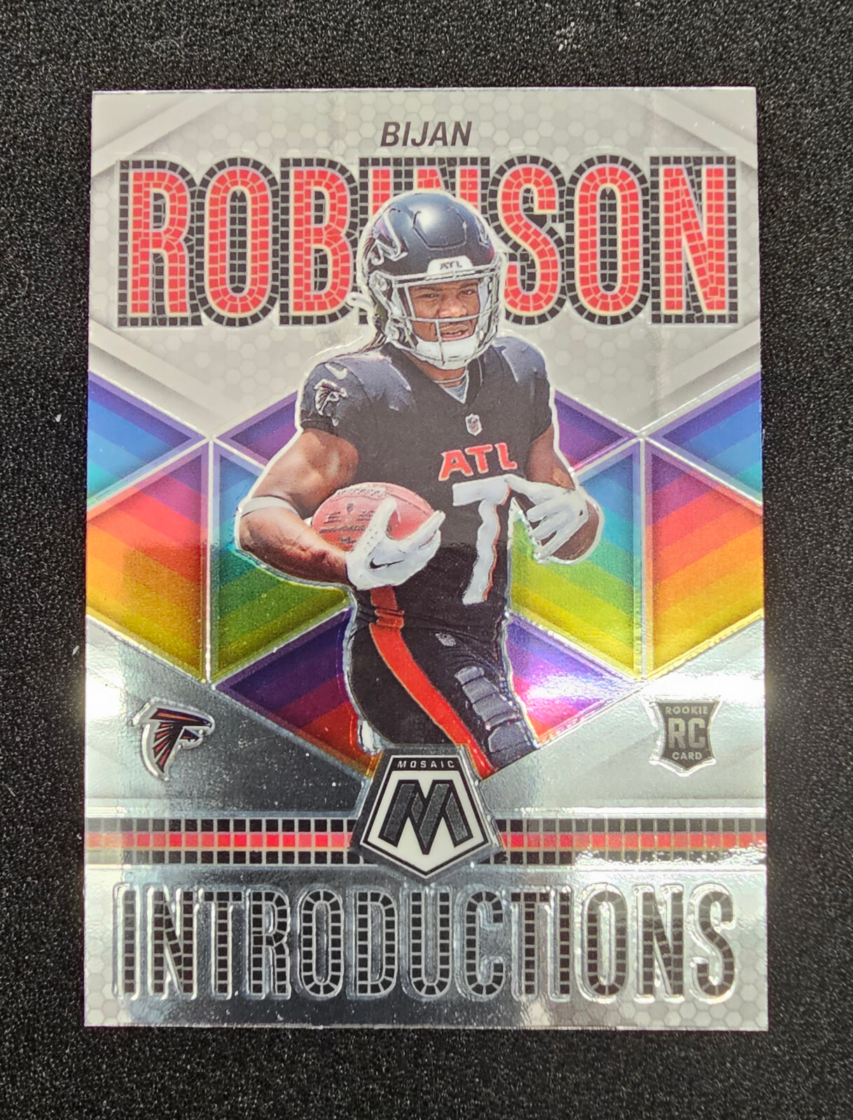 2023 Mosaic Bijan Robinson Rookie Introductions Insert #I-6 Atlanta Falcons