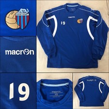 FELPA GIROCOLLO ALLENAMENTO CALCIO CATANIA MACRON TAGLIA XS #19