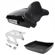 Chopped Trunk Backrest Pad Solo Mount Fit For Harley Low Rider 2018-2025 23