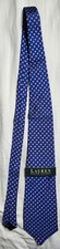 Lauren Ralph Lauren Vivid Blue Polka Dot Mens Necktie 100% Silk Made In USA