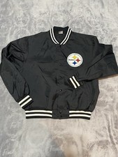 Vintage Pittsburgh Steelers Swingster Satin Lightweight Jacket Size XL USA