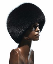 Exclusive Saga Furs Jet Black Fox Full Fur Co...