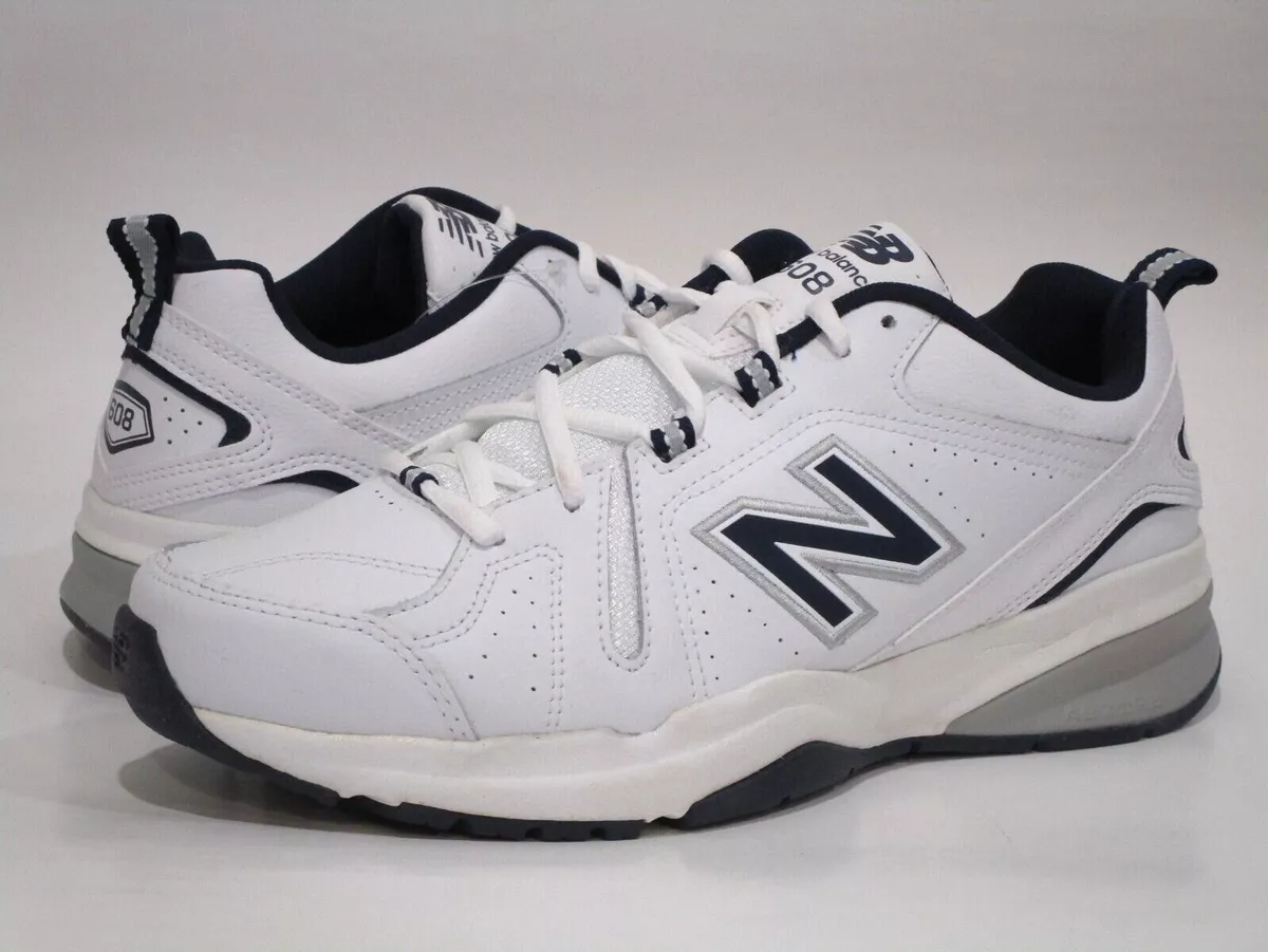 New Men&#039;s 608 V5 Comfort Cross Trainer Sneaker Shoes, White/Navy | eBay