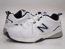 New Balance Men's 608 V5 Casual Comfort Cross Trainer Sneaker Shoes, White/Navy