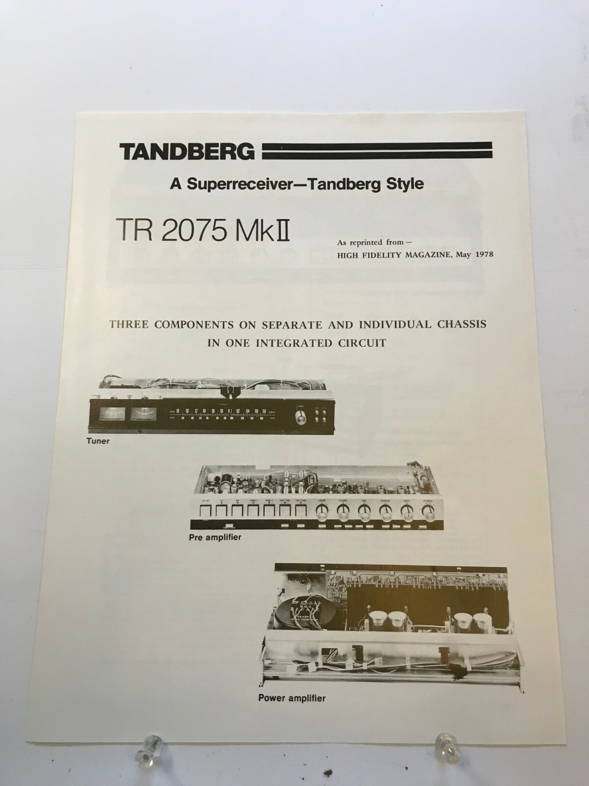 Tandberg TR 2075 vintage audio equipment - eBay listing photo 2