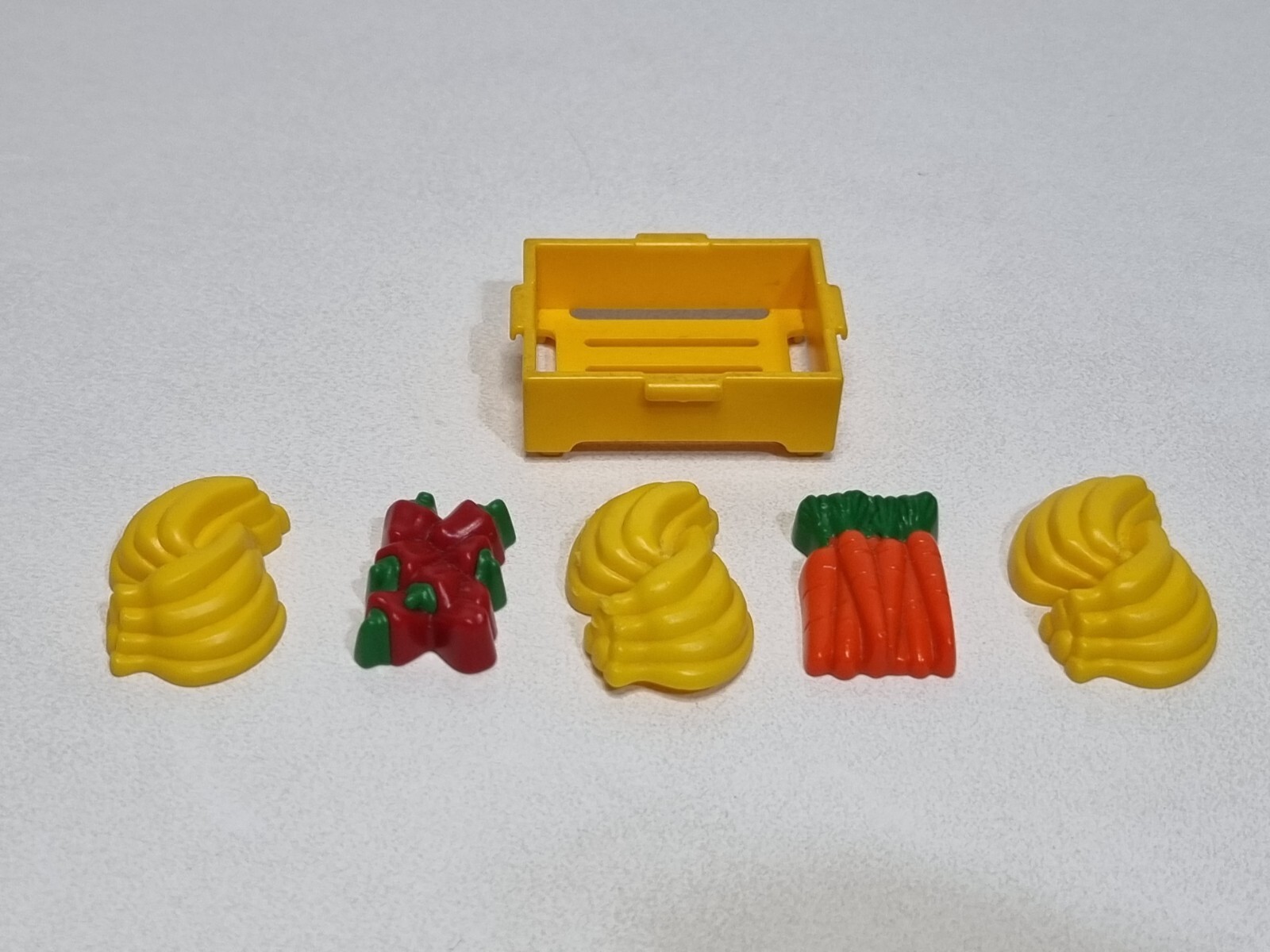 Playmobil Lote Fruta Verdura Pimiento Platano Zanahoria Mercado Fruteria Puesto