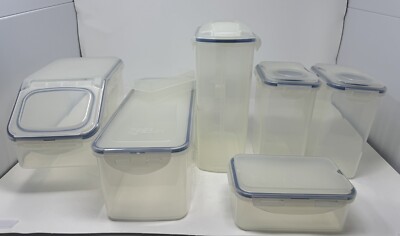 Lock & Lock NEW 6 Piece Clear Multi-Purpose Food Storage Containers Brand New