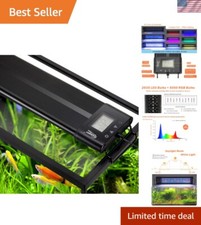 Full Spectrum 7-Color Dimmable LED Aquarium Light with Timer  Sunrise/Sunset