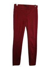 No Boundaries Pants Junior Girls 3-5 Burgundy Pull-On Low-Rise Skinny Cotton