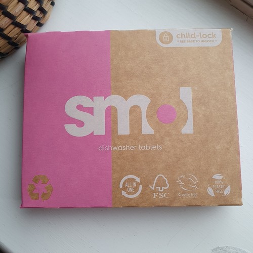 Smol Dishwasher Tablets Pack Box of 9 Tablets Kitchen Cleaning Plates